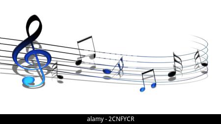 Notes de musique Banque D'Images