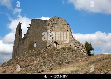 Château de Crozant, Vallée de la Sedelle, Crozant, Creuse, France Centrale, Europe Banque D'Images