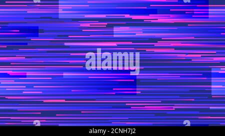 Motif sans coutures pour créer un effet de fanglement des néons cyberpunk. Bruit de pixel sur l'écran de l'ordinateur avec des lignes lumineuses bug. Signal déformé Illustration de Vecteur