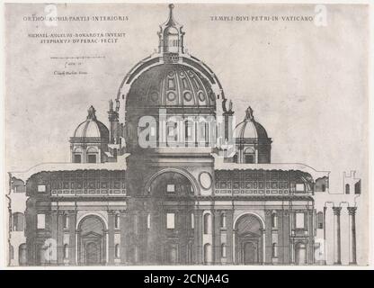 Spéculum Romanae Magnificatiae : Saint-Pierre, XVIe siècle. Banque D'Images