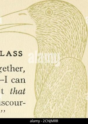 . Par le verre et ce qu'Alice a trouvé là . À TRAVERS LE VERRE DE REGARD. Banque D'Images