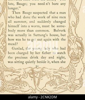 . Histoires de Norse retrod des Eddas / par Hamilton Wright Mabie ; avec des illistrations en couleur et des décorations par George Wright . } Banque D'Images