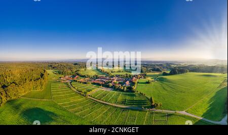 Gut Kerschlach, ancien monastère des religieuses bénédictines, commune de Pähl, Pfaffenwinkel, haute-Bavière, Bavière, Allemagne, Europe Banque D'Images