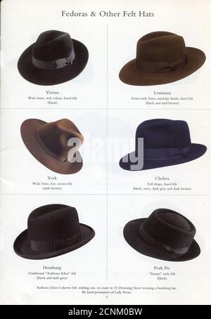 The Inside of UK catalogue « James Lock & Co », octobre 2007. Banque D'Images