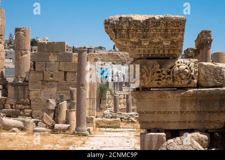 Jerash, ville antique près d'Amman Banque D'Images