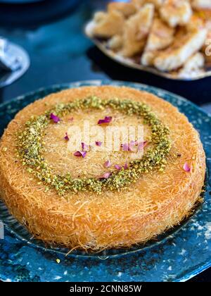 Kanafeh libanais exposé Banque D'Images