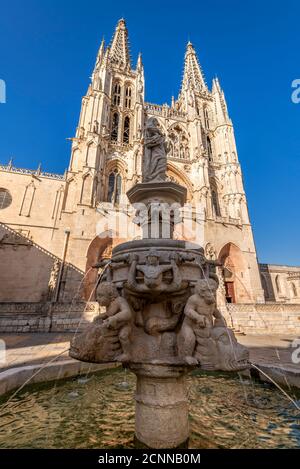 Cathédrale Sainte-Marie de Burgos, Burgos, Castille et Leon, Espagne Banque D'Images