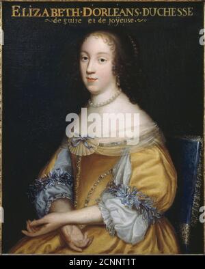 &#xc9;lisabeth Marguerite d'ORL&#xe9;ans (1646-1696), duchesse de Guise, vers 1665. Trouvé dans la collection de Mus&#xe9;e de l'Histoire de France, CH&#xe2;teau de Versailles. Banque D'Images