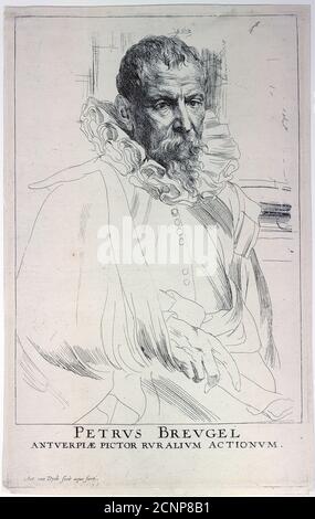 Portrait de l'artiste Jan Brueghel le jeune (1601-1678), premier tiers du 17e cen.. Collection privée. Banque D'Images