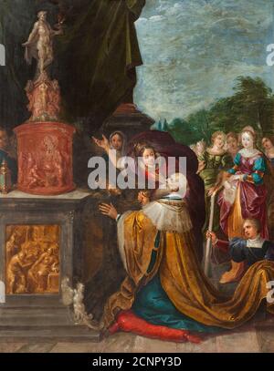 L'idolâtrie du roi Salomon. Trouvé dans la collection de Mus&#xe9;e des Beaux-Arts, Li&#xe8;ge. Banque D'Images