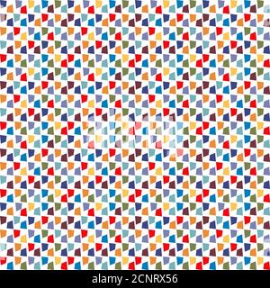Motif mosaïque coloré sans couture. Illustration vectorielle. Impression sur papier, tissu, céramique Illustration de Vecteur
