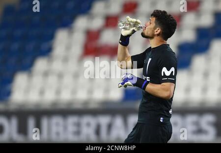 16 septembre 2020 ; stade San Carlos de Apoquindo, Santiago, Chili ; coupe Libertadores, Universidad Catolica versus Gremio ; Mat&#xed ; AS Dituro of Universidad Catolica Banque D'Images