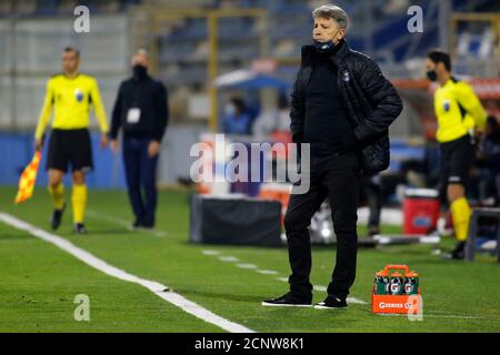 16 septembre 2020 ; stade San Carlos de Apoquindo, Santiago, Chili ; coupe Libertadores, Universidad Catolica versus Gremio ; directeur de Gremio Renato Gaucho Banque D'Images