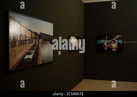 Exposition de photos 'Rock'n Roll est un état de l'âme', Palazzo del Duca, Senigallia, province d'Ancône, Marche, Mer Adriatique, été Banque D'Images