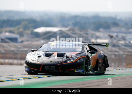 Le Mans, France. 18 septembre 2020. 63 Caldarelli Andrea (mco), Hamaguchi Hiroshi (jpn), Kessel Racing, Ferrari 488 GT3, action pendant la route 2020 vers le Mans, 4e tour de la coupe Michelin le Mans 2020 sur le circuit des 24 heures du Mans, du 18 au 19 septembre 2020 au Mans, France - photo Xavi Bonilla/DPPI crédit: LM/DPPI/Xavi Bonilla/Alamy Live News Banque D'Images