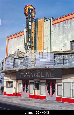 Evangeline Theatre, New Iberia, Louisiane, Etats-Unis, John Margolies Roadside America Photograph Archive, 1979 Banque D'Images