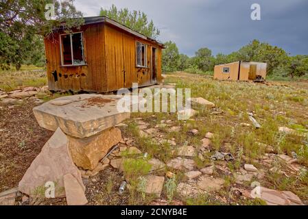 Les vestiges fantomatiques de la carrière mexicaine près de Perkinsville Arizona. La carrière réside dans la forêt nationale de Prescott, accessible au public, à l'extérieur de FO Banque D'Images