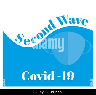 Illustration du vecteur Covid-19 second Wave Illustration de Vecteur