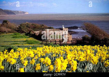 Jacobs Ladder, Sidmouth Banque D'Images