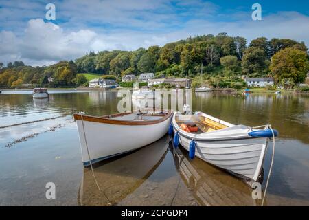 Lerryn est un village situé sur les rives de la rivière Lerryn qui est un affluent de la rivière Fowey ( prononcé Foy ) . La rivière est tida Banque D'Images