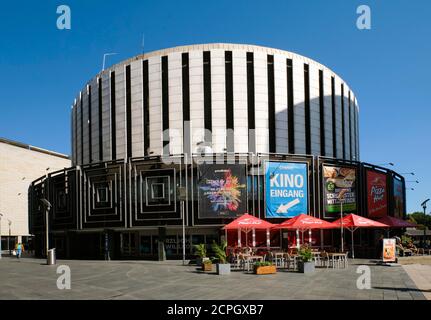 Cinéma rond Prager Straße, Dresde, Saxe, Allemagne, Europe Banque D'Images