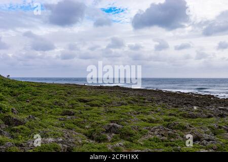 Vue sur l'océan au phare d'Eluanbi dans le parc national de Kenting Banque D'Images