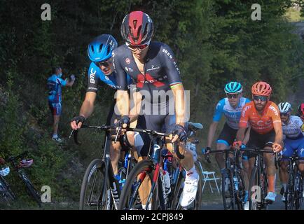 Michal Kwiatkowski d'Ineos - Grenadiers pendant le Tour de France 2020, course cycliste 19, Bourg en Bresse - Champagnole (165,5 km) le septembre Banque D'Images