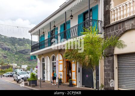 Maison coloniale typique, Saint-Denis, Ile de la Réunion, département français d'outre-mer, Océan Indien Banque D'Images