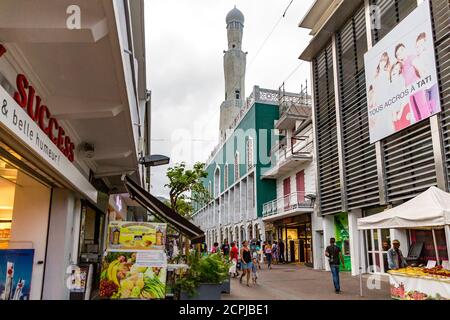 Mosquée, Grande Mosque de Saint-Denis, Saint-Denis, Ile de la Réunion, France, Afrique, Océan Indien Banque D'Images