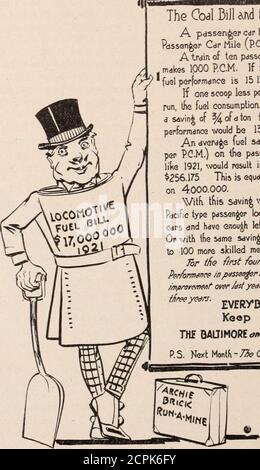 . Baltimore and Ohio Employees magazine . rk du nombre*-que woiild être employé pour faire la quantité de travail thesame sans l'aide des machines est le plus fallaciousde tout raisonnement. Des allocations doivent être accordées pour les entreprises qui ne pouvaient pas être exercées au wereit et non pour les méthodes d'économie de main-d'œuvre. Un esclave pourrait nettoyer à la main onlycinq ou six livres de coton par jour.pour nettoyer notre cropof de coton moyen aujourd'hui aurait besoin du travail de 3'000 hommes travaillant continuouslytout au long de l'année. Cependant, on ne peut pas dire que le gin de coton, inventé par Eli Whitney en 1793, exécute le travail qui serait othe Banque D'Images