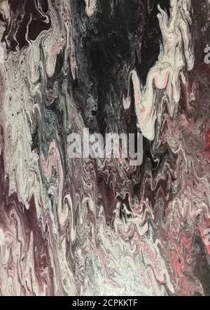 Encre, peinture, abstrait. Gros plan de la peinture. Fond coloré de peinture abstraite. Peinture à l'huile très texturée. Détails de haute qualité. Encre alcool mod Banque D'Images