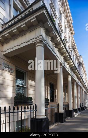 Angleterre, Londres, Westminster, Kensington et Chelsea, Belgravia, Eaton Square, habitation Banque D'Images