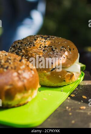 Burger maison Banque D'Images