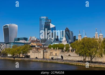 Angleterre, Londres, City of London, City of London Skyline Banque D'Images