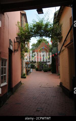 Norfolk House Yard, DISS, Norfolk Banque D'Images