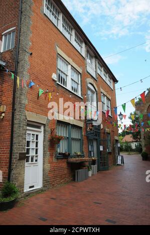 Norfolk House Yard, DISS, Norfolk Banque D'Images