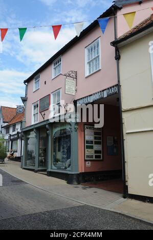 Norfolk House Yard, DISS, Norfolk Banque D'Images