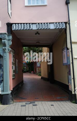 Norfolk House Yard, DISS, Norfolk Banque D'Images