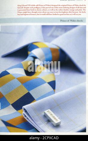 The Inside of UK catalogue 'Charles Tyrwhitt', hiver 2005. Banque D'Images