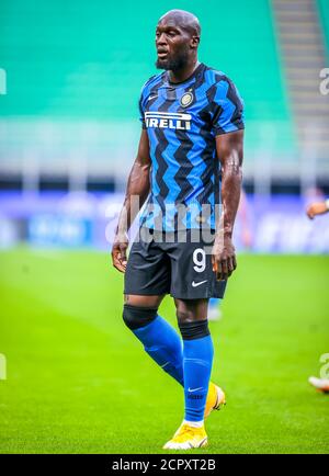 Romelu Lukaku du FC Internazionale pendant le match amical avant-saison 2020/21 entre le FC Internazionale vs AC Pisa 1909 au stade San Siro, Milan, Italie le 19 septembre 2020 - photo Fabrizio Carabelli crédit: LM/Fabrizio Carabelli/Alamy Live News Banque D'Images