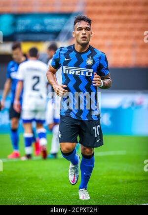 Lautaro Martinez du FC Internazionale pendant le match amical avant-saison 2020/21 entre le FC Internazionale vs AC Pisa 1909 au stade San Siro, Milan, Italie le 19 septembre 2020 - photo Fabrizio Carabelli crédit: LM/Fabrizio Carabelli/Alamy Live News Banque D'Images