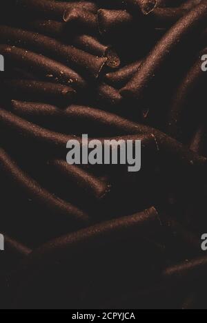 Macro gros plan de friandises pour chiens, encas, mise au point sélective Banque D'Images