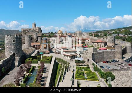 Vue aérienne du complexe du château de Rabati à Akhaltsikhe, Géorgie Banque D'Images