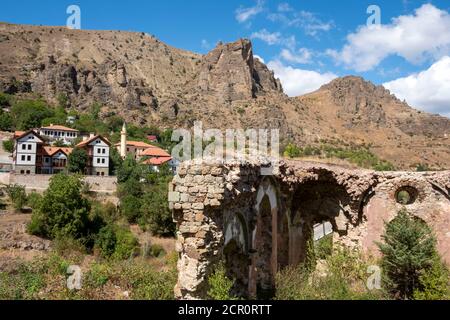 Il y a de nombreux bâtiments historiques appartenant à différentes cultures dans le Süleymaniye mahallesi, également connu sous le nom de l'ancien Gümüşhane. Banque D'Images