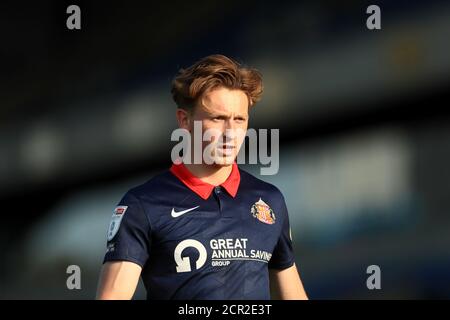 OXFORD, ANGLETERRE. 19 SEPTEMBRE 2020 Denver Hume of Sunderland pendant le match Sky Bet League 1 entre Oxford United et Sunderland au Kassam Stadium, Oxford. (Crédit : Leila Coker | INFORMATIONS MI) crédit : INFORMATIONS MI et sport /Actualités Alay Live Banque D'Images