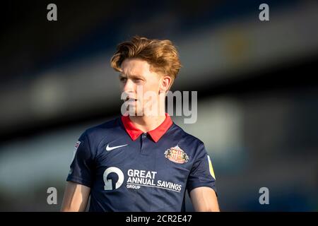 OXFORD, ANGLETERRE. 19 SEPTEMBRE 2020 Denver Hume of Sunderland pendant le match Sky Bet League 1 entre Oxford United et Sunderland au Kassam Stadium, Oxford. (Crédit : Leila Coker | INFORMATIONS MI) crédit : INFORMATIONS MI et sport /Actualités Alay Live Banque D'Images