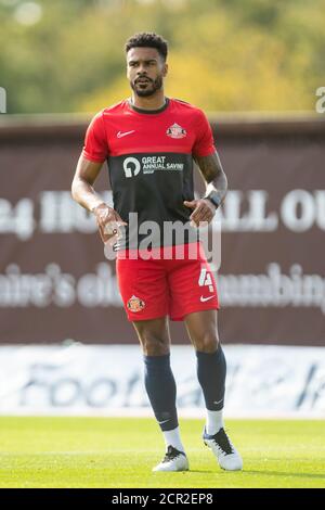 OXFORD, ANGLETERRE. 19 SEPTEMBRE 2020 Jordan Willis of Sunderland lors du match Sky Bet League 1 entre Oxford United et Sunderland au Kassam Stadium, à Oxford. (Crédit : Leila Coker | INFORMATIONS MI) crédit : INFORMATIONS MI et sport /Actualités Alay Live Banque D'Images