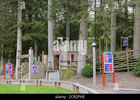 Adventure Golf, Centre Parcs Longleat Forest, Warminster, Wiltshire, Angleterre, Grande-Bretagne, Royaume-Uni, Royaume-Uni, Europe Banque D'Images