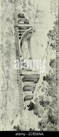 . Ponts et ponceaux en béton, pour les chemins de fer et les autoroutes . m M.-^*M.-f^U. Banque D'Images