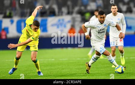 Dimitri Payet (Olympique de Marseille) lors du match contre Nantes le 20 février 2020 Banque D'Images